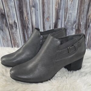 Croft & Barrow Charcoal Ankle Booties Size 10 NEW